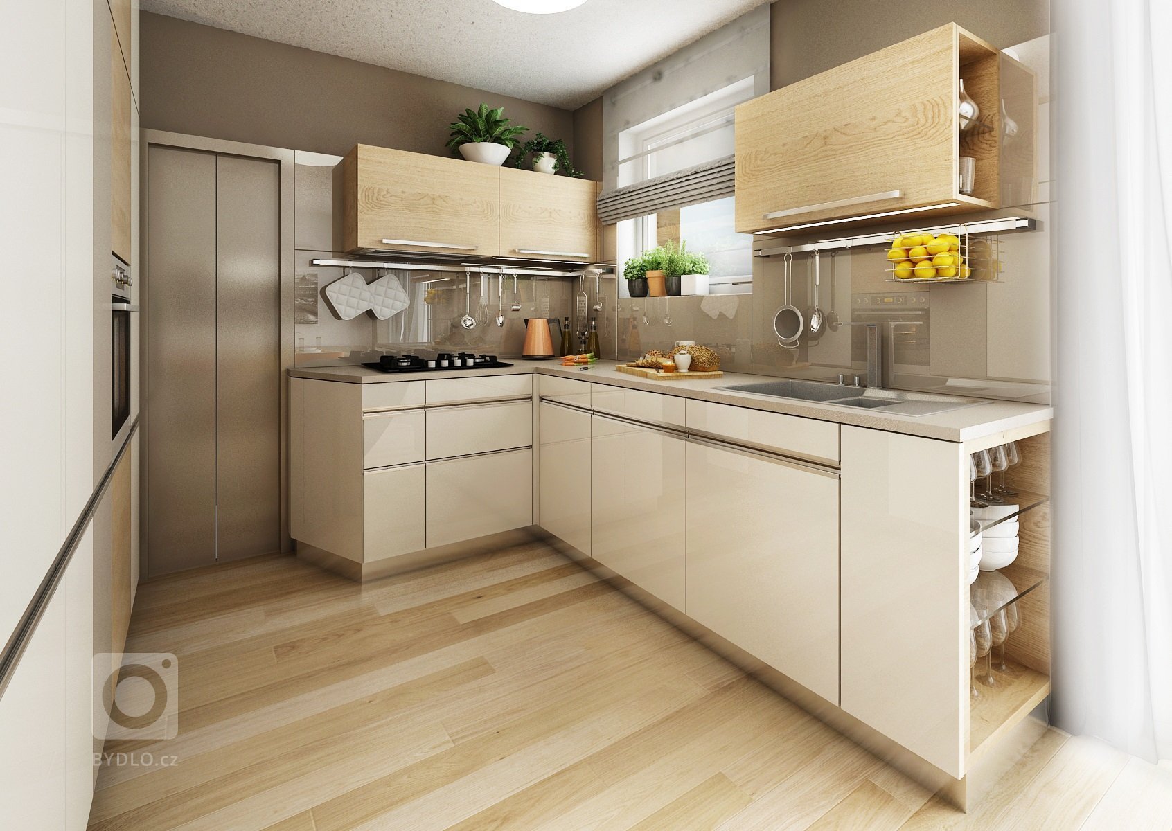 Kuchyňka s obyvákem