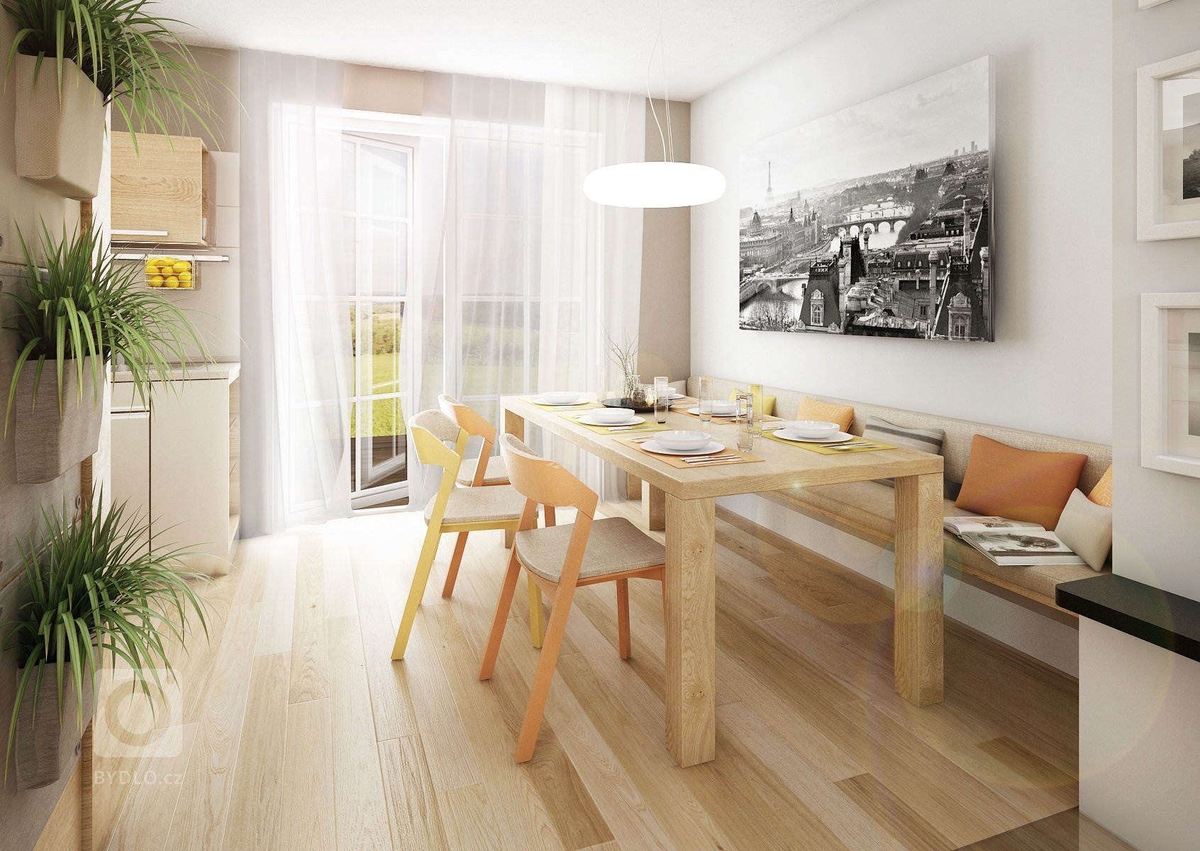 Kuchyňka s obyvákem