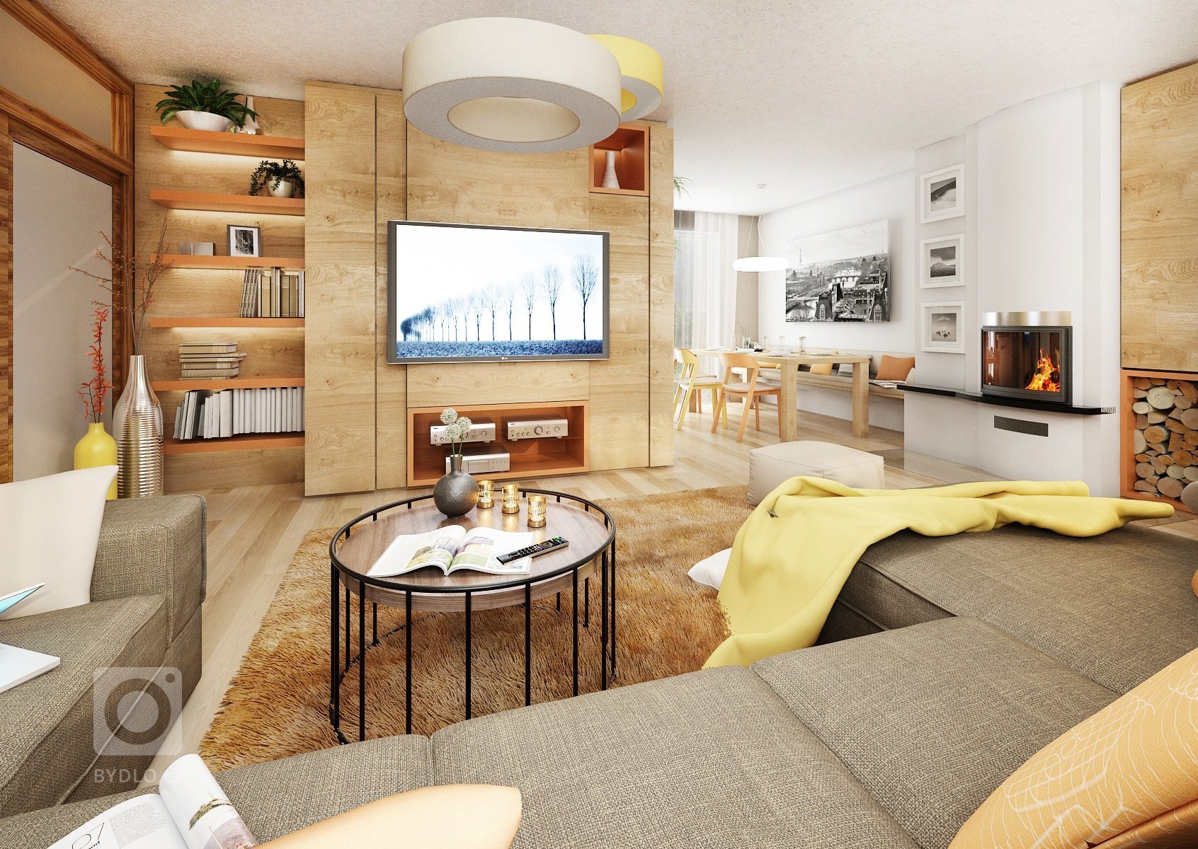 Kuchyňka s obyvákem