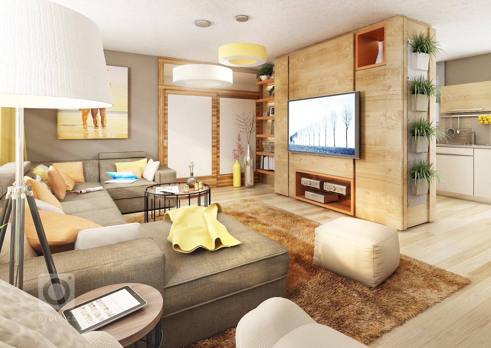 Kuchyňka s obyvákem