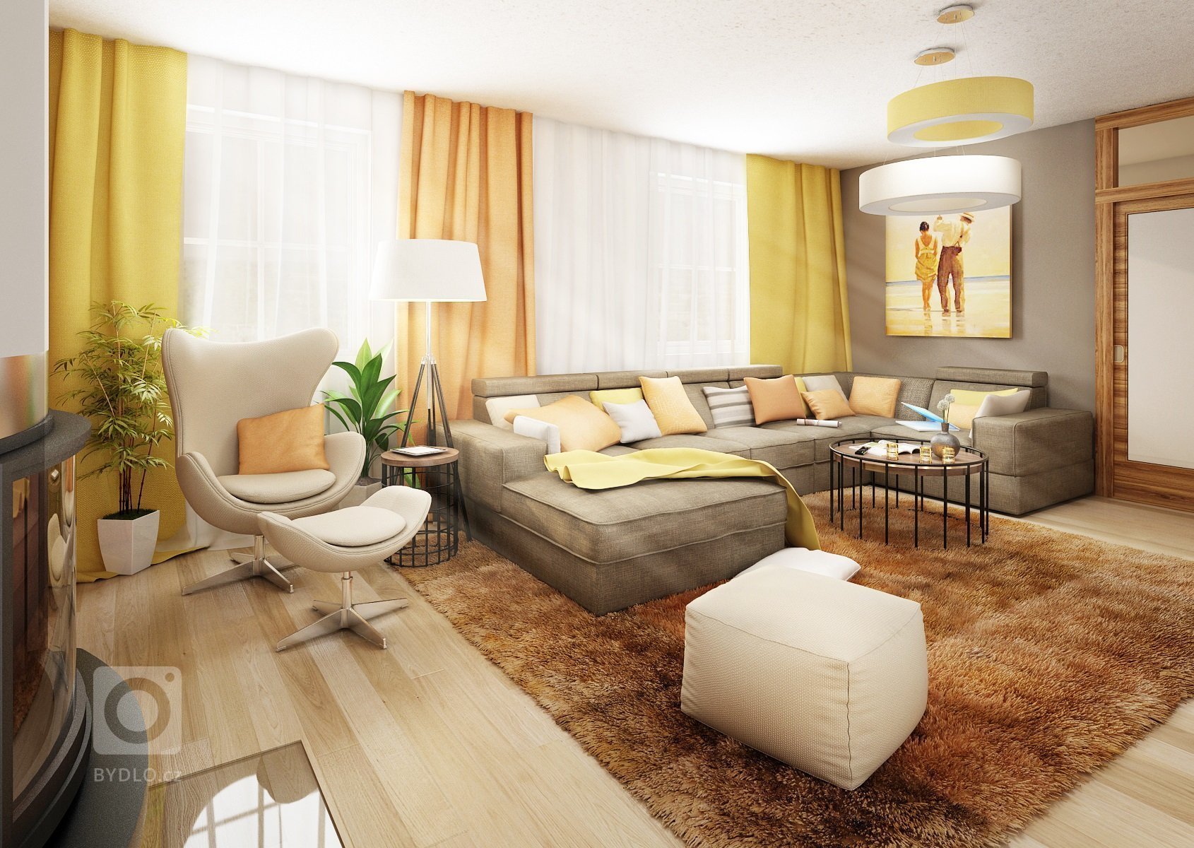 Kuchyňka s obyvákem