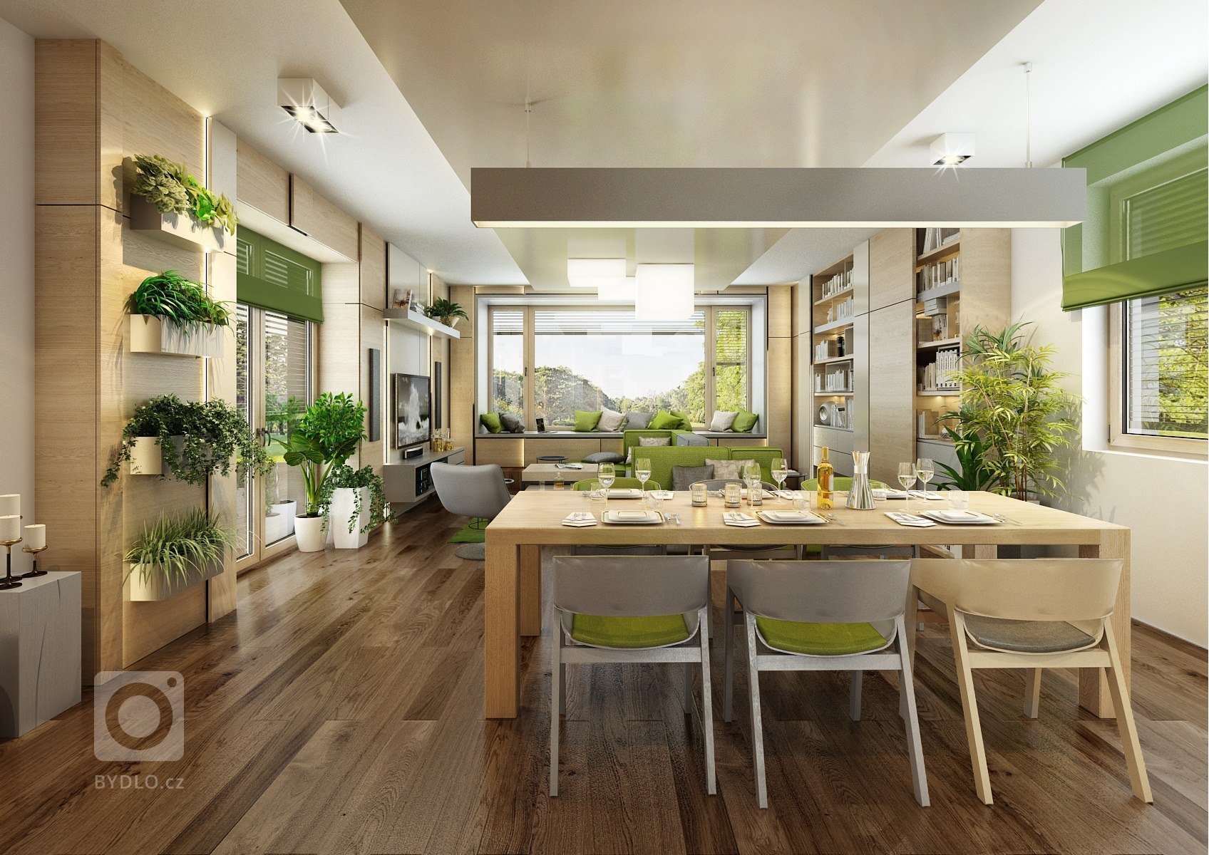 Do návrhu moderního interiéru domu na Vysočině si majitelé přáli zakomponovat dostatek zeleně. Zvolili jsme tedy neutrální kombinace bílé, champagne,…