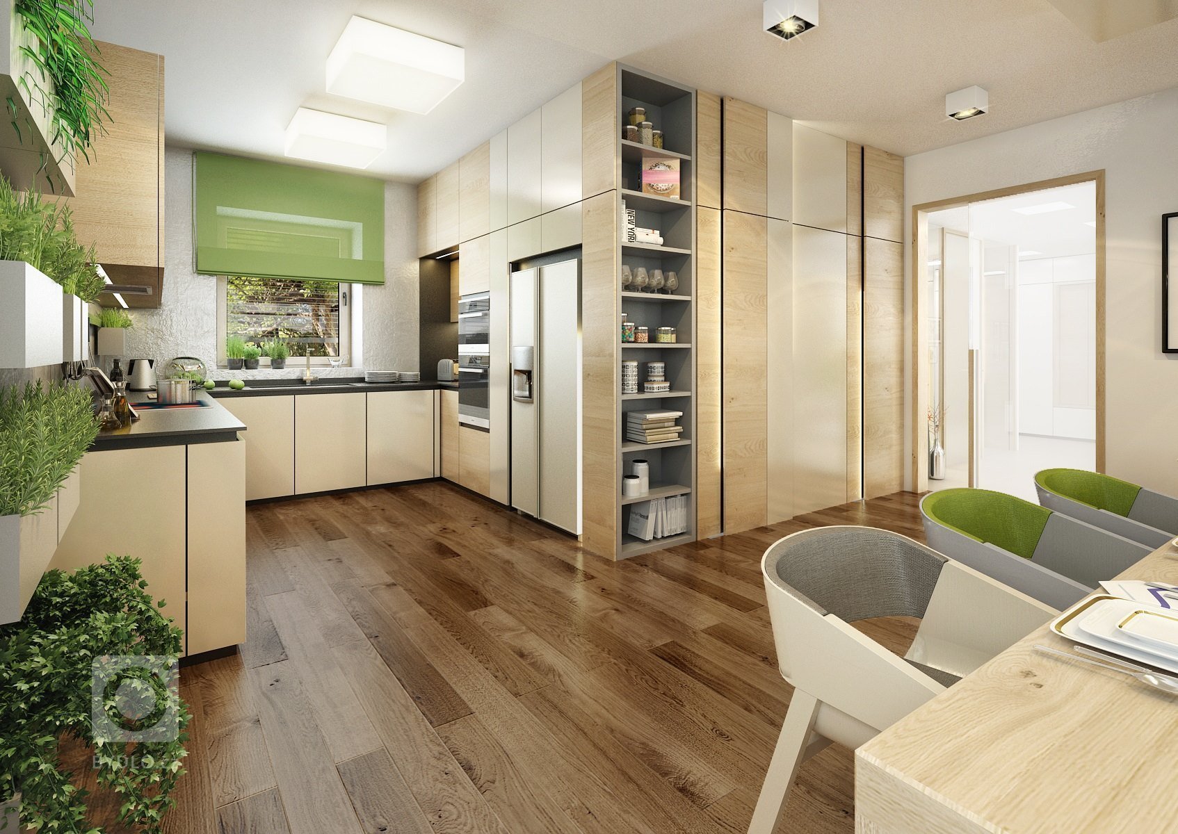 Do návrhu moderního interiéru domu na Vysočině si majitelé přáli zakomponovat dostatek zeleně. Zvolili jsme tedy neutrální kombinace bílé, champagne,…