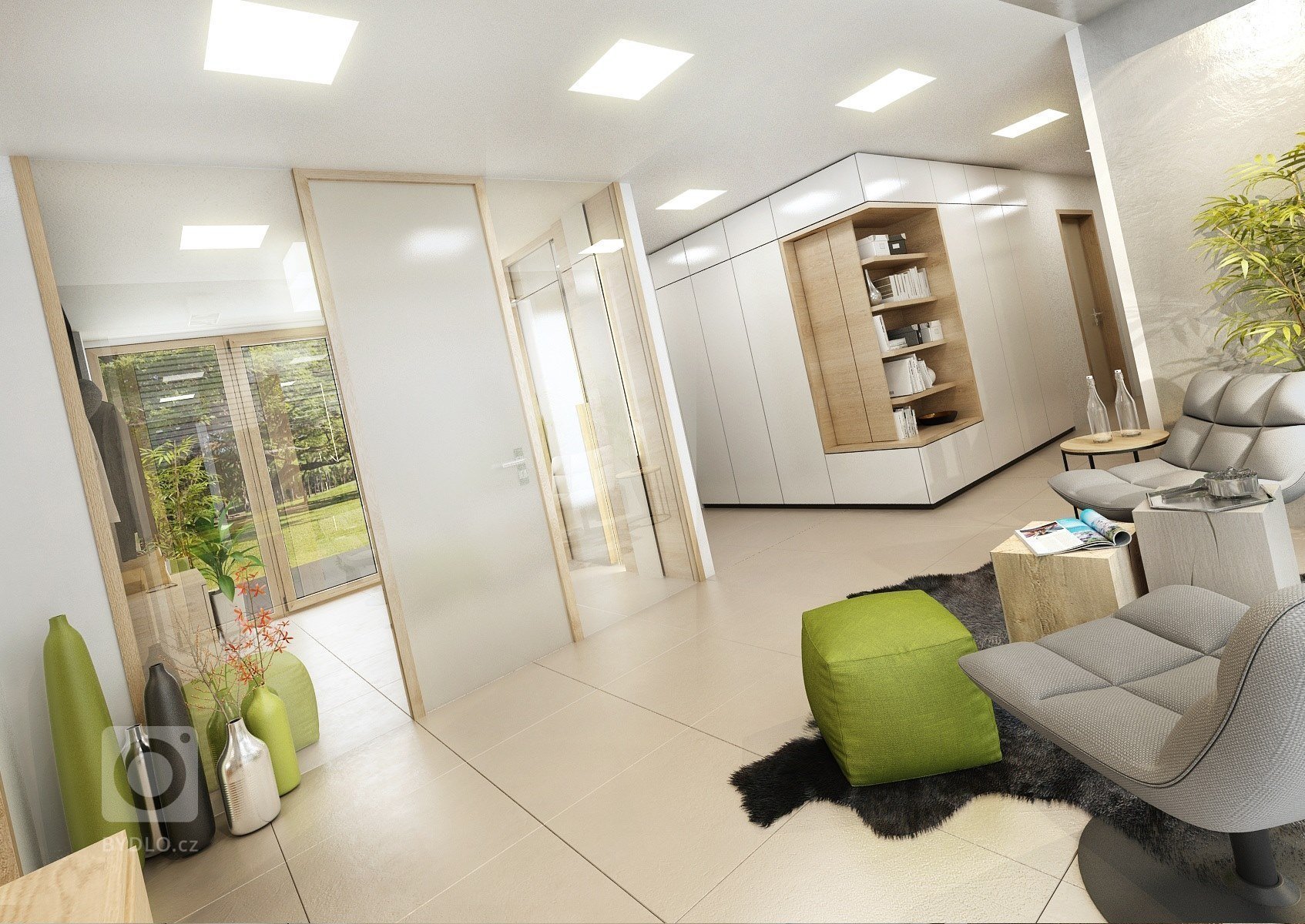 Do návrhu moderního interiéru domu na Vysočině si majitelé přáli zakomponovat dostatek zeleně. Zvolili jsme tedy neutrální kombinace bílé, champagne,…