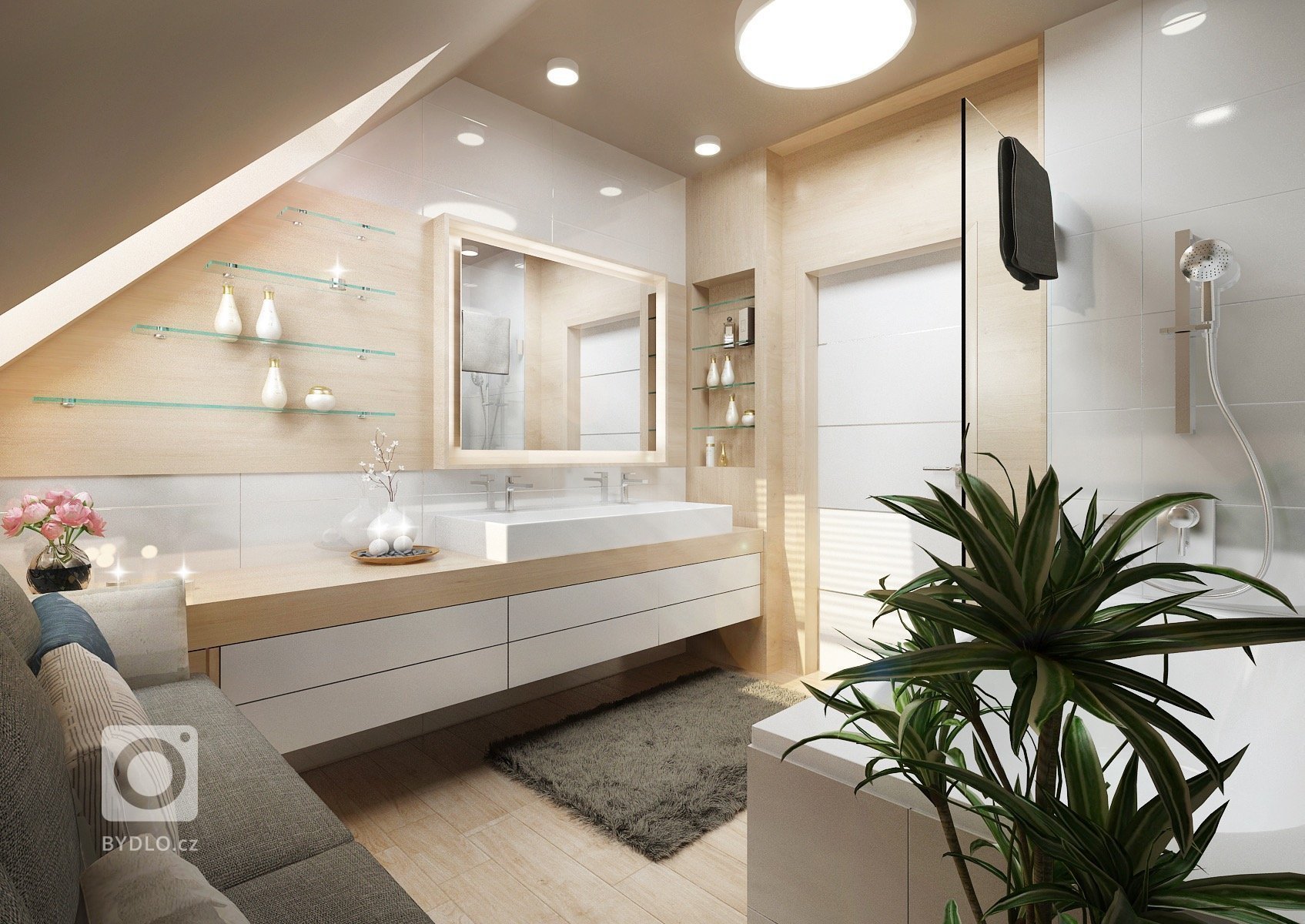 Rozsáhlejší projekt na návrh designu rodinného domu s&nbsp;podkrovím, ve kterém se ukrývá malé, ale o to útulnější welness. Celý dům je navržený v&nbsp…