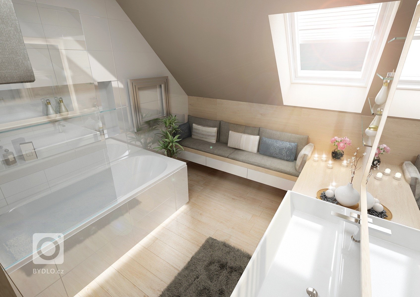 Rozsáhlejší projekt na návrh designu rodinného domu s&nbsp;podkrovím, ve kterém se ukrývá malé, ale o to útulnější welness. Celý dům je navržený v&nbsp…