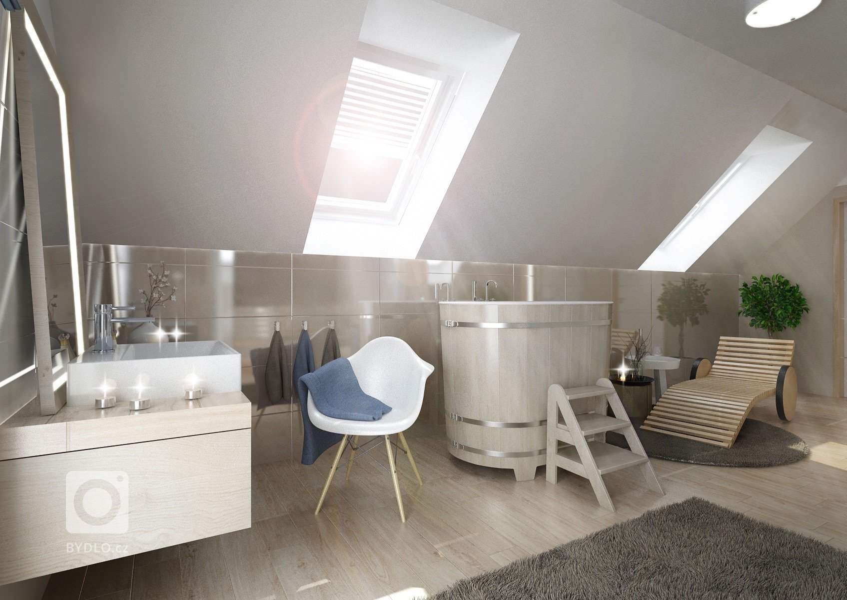 Rozsáhlejší projekt na návrh designu rodinného domu s&nbsp;podkrovím, ve kterém se ukrývá malé, ale o to útulnější welness. Celý dům je navržený v&nbsp…