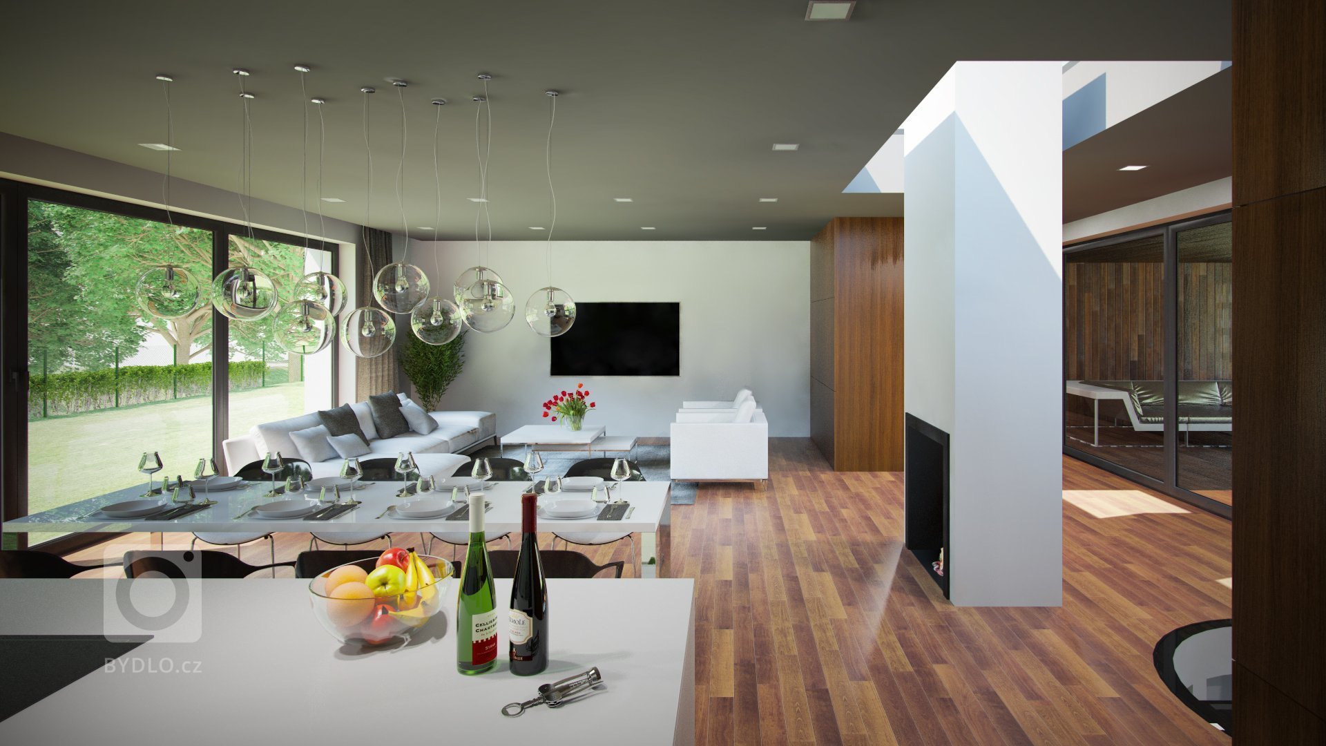 Architektonická studie rodinného domu.
