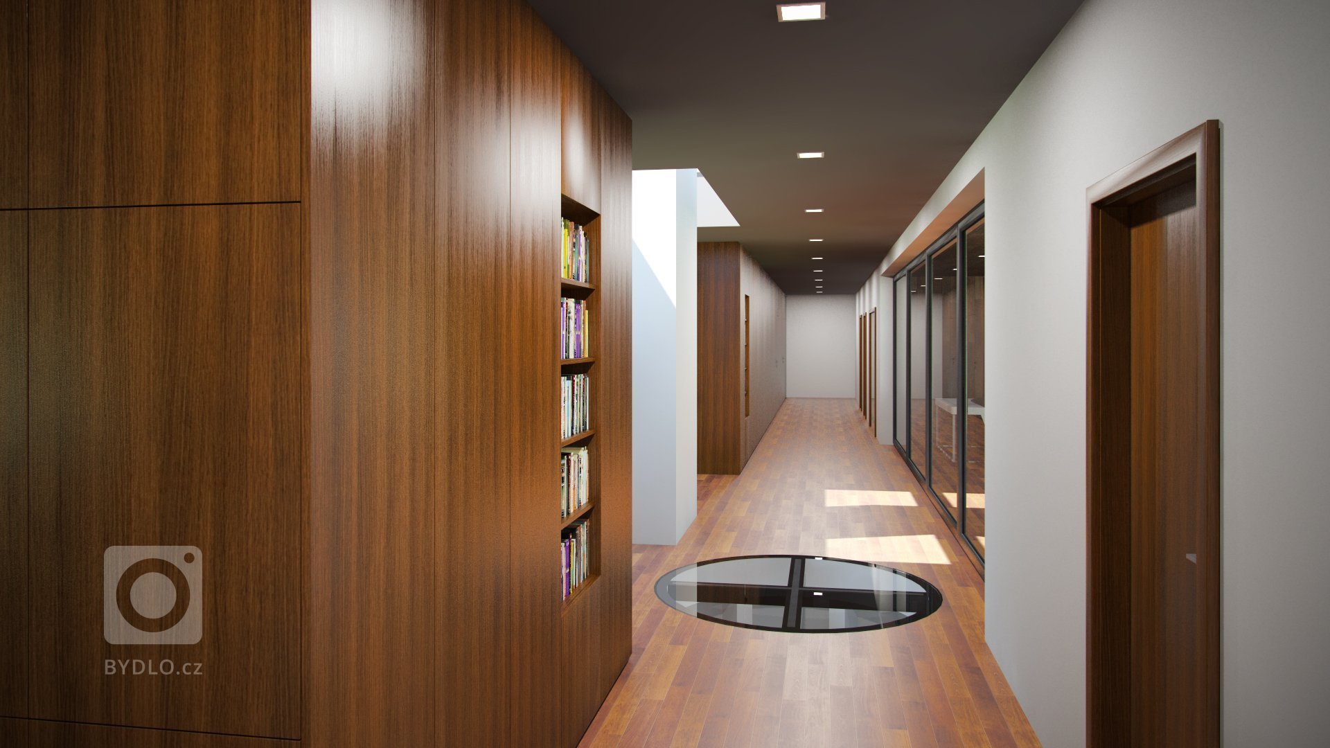 Architektonická studie rodinného domu.
