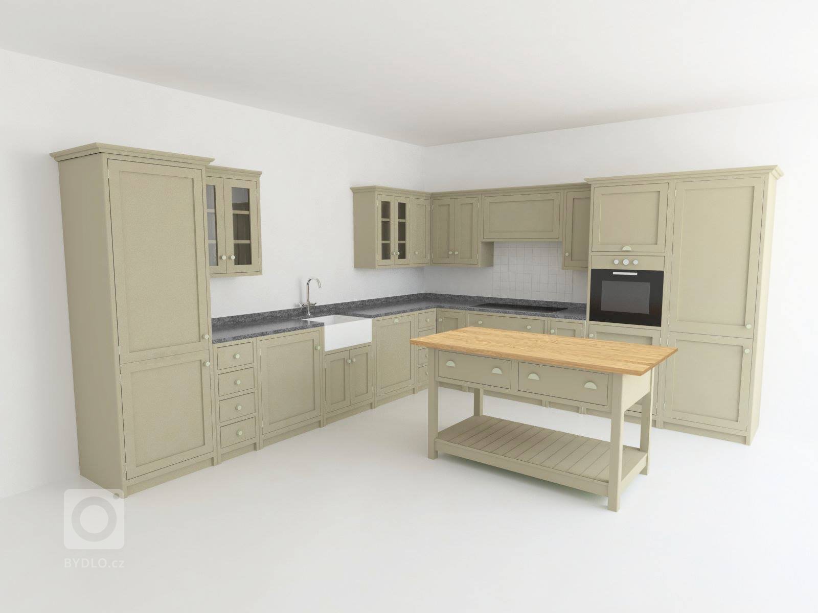 Do vily na Ořechovce jsme mimo jiného nábytku, vyrobili také tuto krásnou kuchyni v anglickém stylu. Je vyrobena z masivního tvrdého dřeva a ručně natřena.…