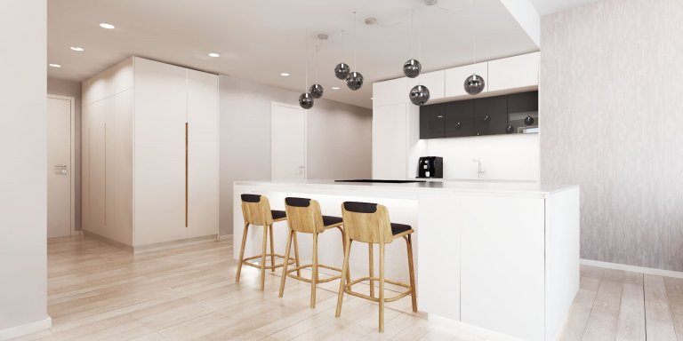 Predstavujeme Vám náš najnovší projekt interiéru bytu v&nbsp;SKY PARK by Zaha Hadid&nbsp;! Nadčasový interiér, originálny dizajn a dôraz kladený na funkčnosť…
