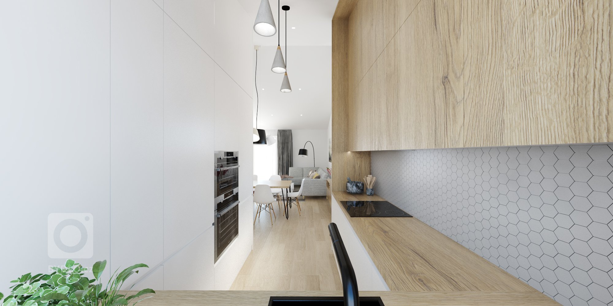 Interiér RD v škandinávskom štýle
