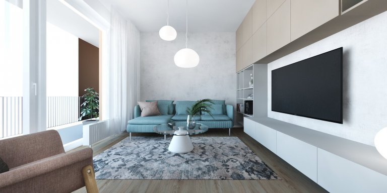 Interiér bytu v Slnečniciach, dvojizbové byty sú dnes najčastejšou voľbou mladých rodín. Vyhovujú dvojici aj rodinke s malým dieťaťom a menší byt rovná sa…