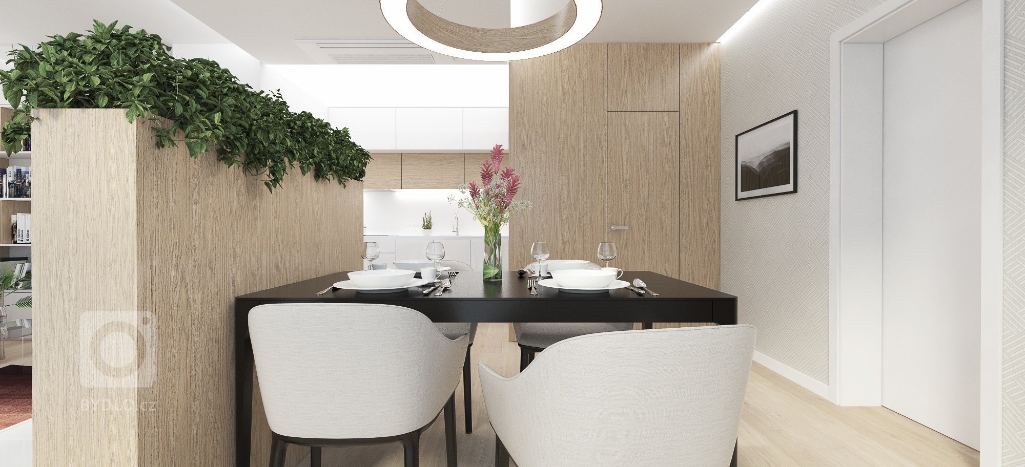 Interiér 2-izbového bytu v Bratislave vyniká konceptom v duchu elegancie, luxusu a zároveň si zachováva útulnú a príjemnú atmosféru&nbsp;
