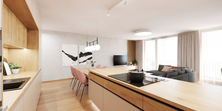 V projekte NIDO sme navrhli štýlový, elegantný a príjemný interiér. Dizajnové solitéry, aké si tento priestor určite zaslúži, dodávajú bytu nezameniteľný…
