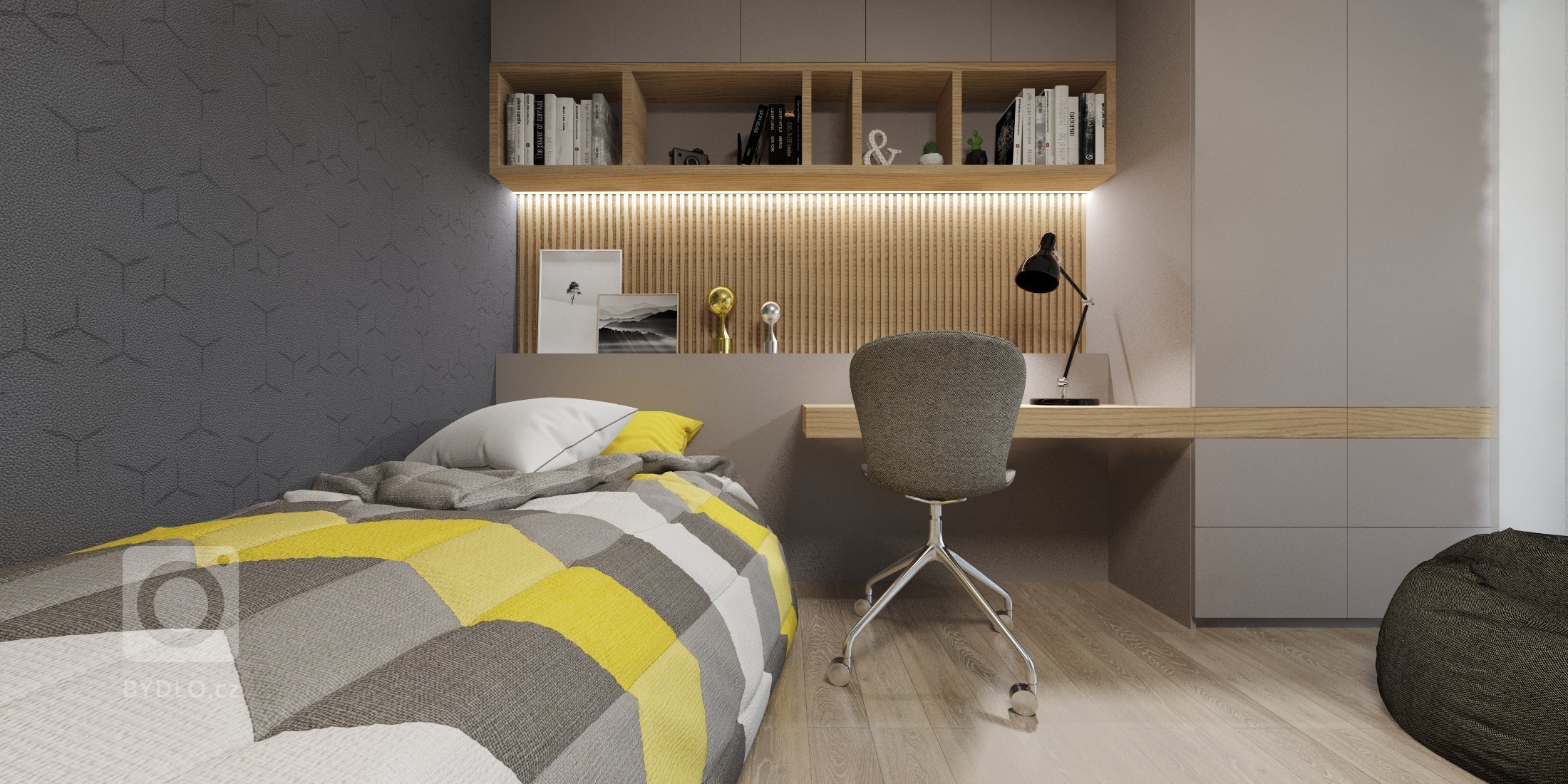 Príjemný interiér rodinného domu, ktorý je navrhnutý v obľúbených naturálnych farbách s dôrazom na nadčasovosť.
