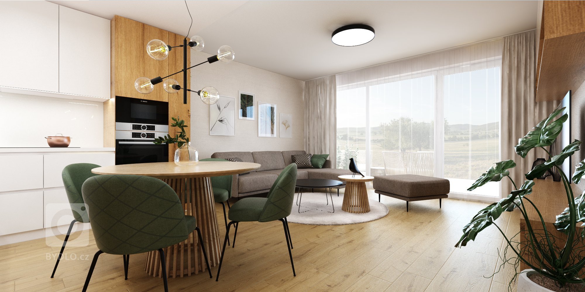 Tešíme sa z vydarenej spolupráce na novom projekte&nbsp;Lastovičky&nbsp;v ktorom sme navrhli príjemný vzorový byt v našich obľúbených prírodných farbách.
