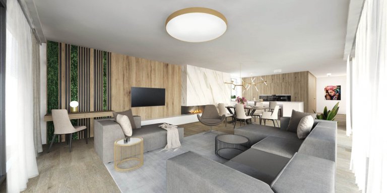 Prejdite sa s nami týmto priestranným rodinným domom v Banskej Bystrici, ktorého interiér sme navrhli v elegantnom a nadčasovom štýle s nádychom luxusu&nbsp;✨
