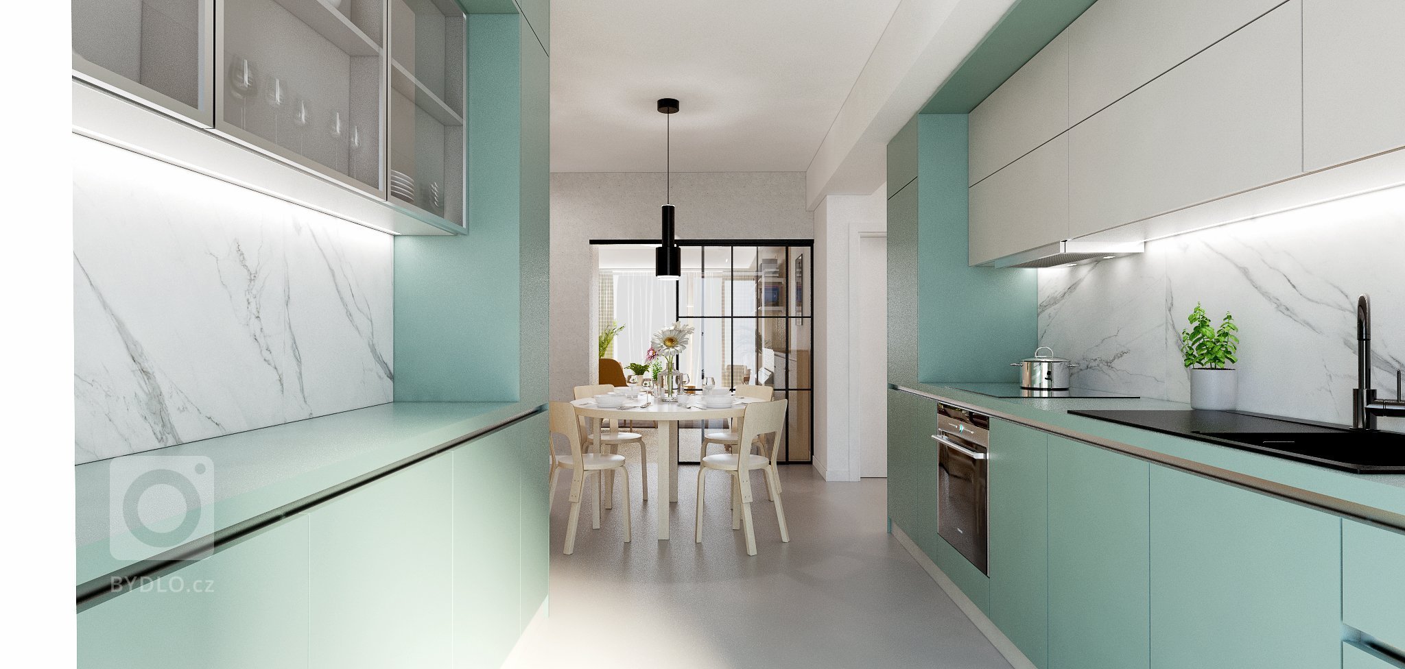 3-izbový byt v príjemnej kombinácii dreva a pastelových farieb
