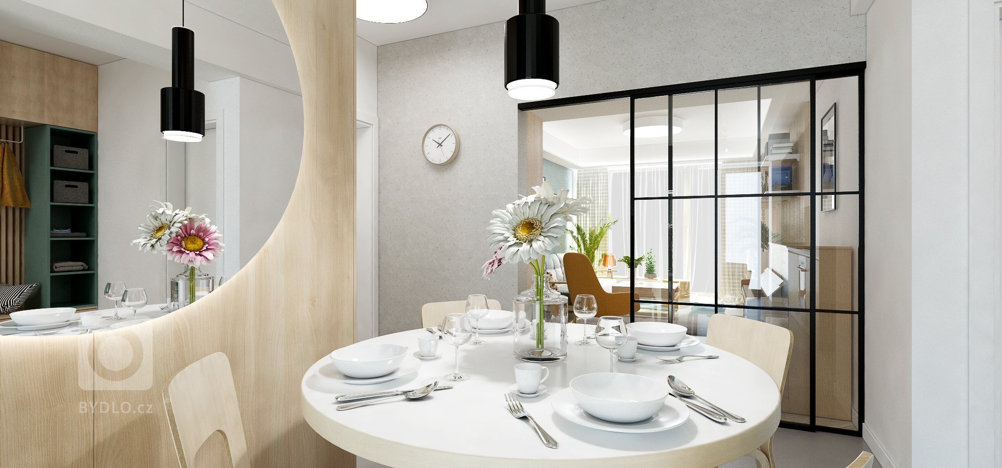 3-izbový byt v príjemnej kombinácii dreva a pastelových farieb
