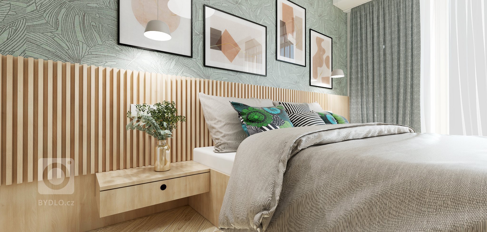 3-izbový byt v príjemnej kombinácii dreva a pastelových farieb
