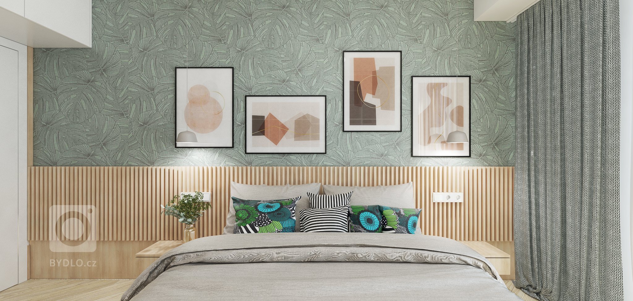 3-izbový byt v príjemnej kombinácii dreva a pastelových farieb
