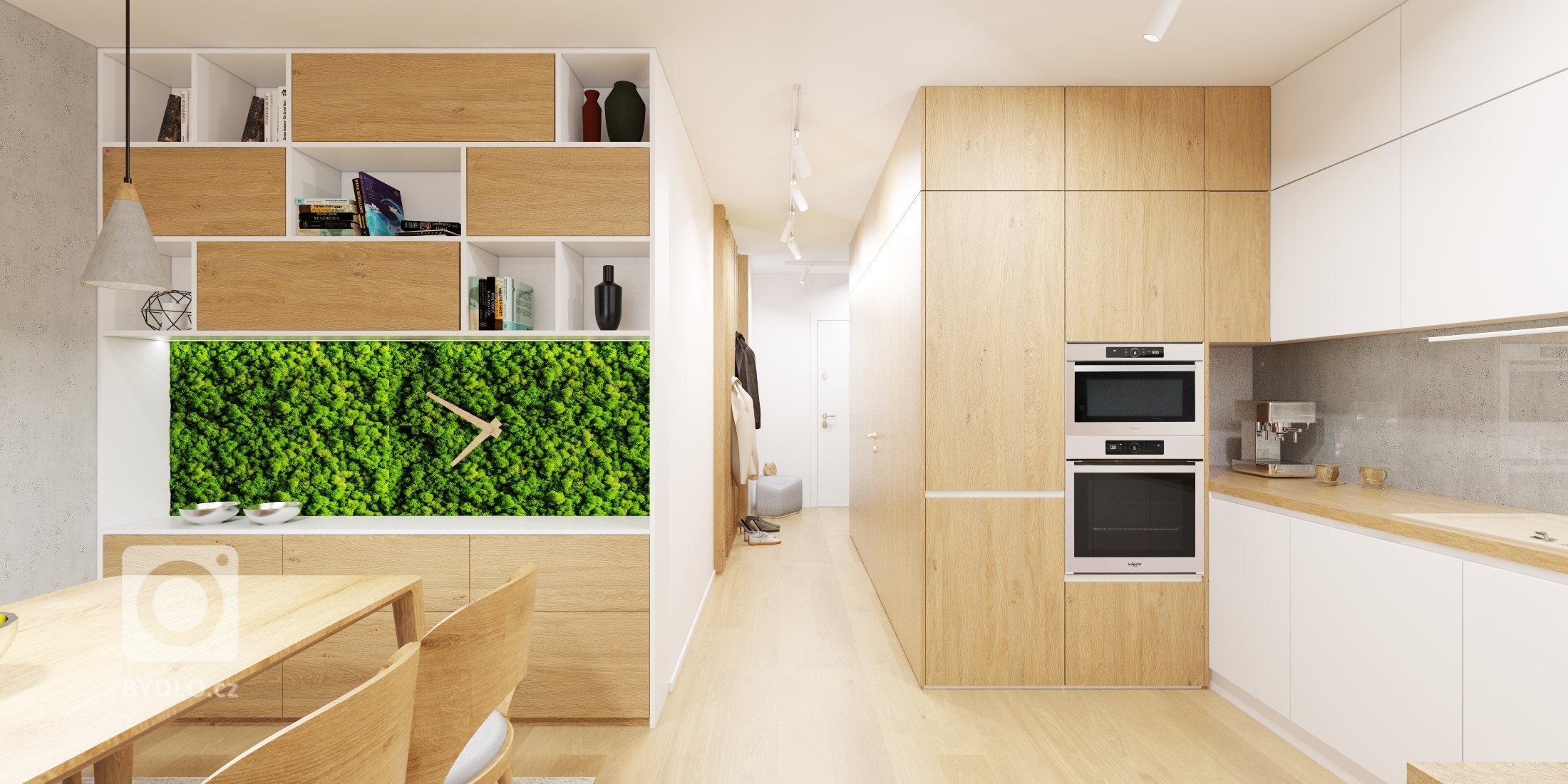 Náš&nbsp; návrh bytu v&nbsp;Kolísky Záhorská Bystrica&nbsp;????, kde sme sa pohrali s väčšími plochami machu od&nbsp;MOSSdesign&nbsp;☘️, ktoré pekne vyniknú na…