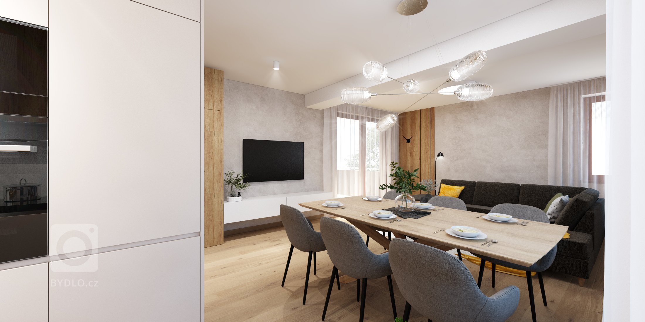 Návrh interiéru bytu v Karlovke, Bratislava
