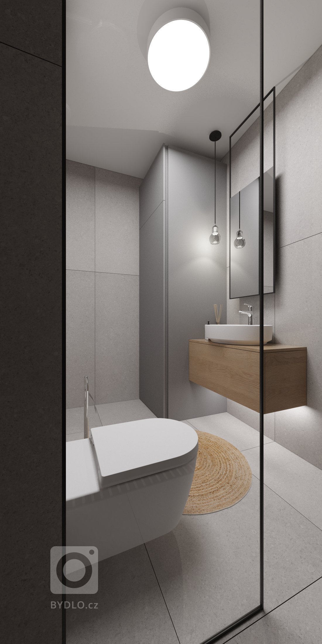 Komplexný návrh bytu, pánsky interiér s nádychom industriálu
