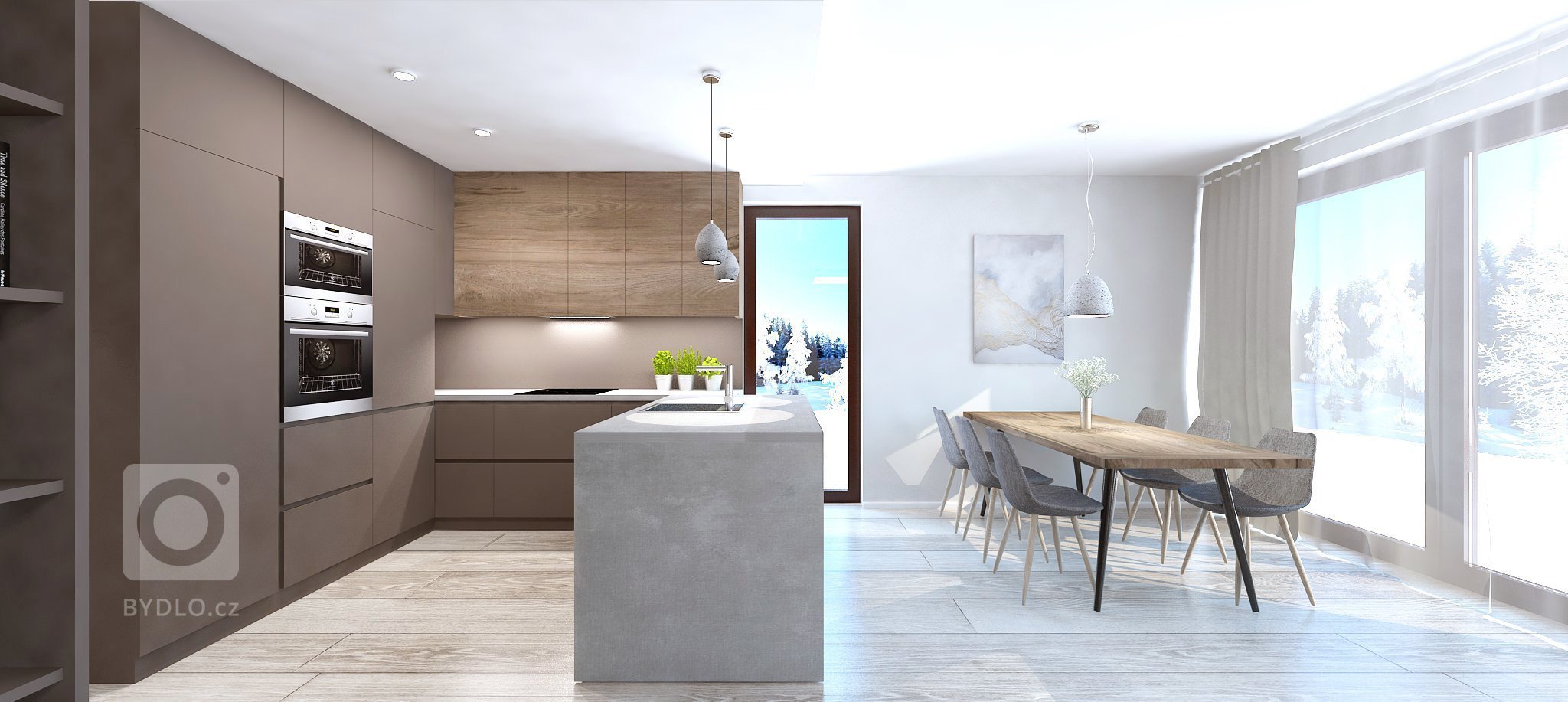 Projekt interiéru rodinného domu v Moste pri Bratislave je výnimočný použitím zemitých odtieňov hnedej a šedej farby, ktoré príjemne zútulnili priestranné…