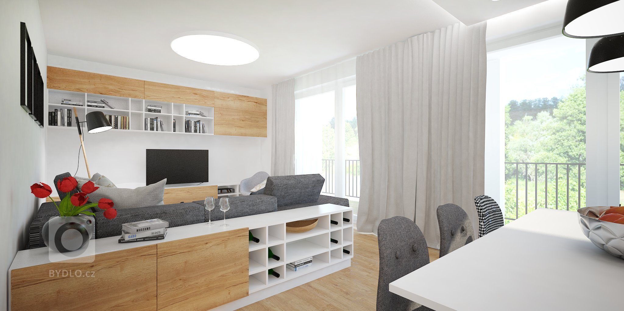 Ďalší interiér v obľúbenom projekte SLNEČNICE riešený ateliérom DOBRÝ INTERIÉR je krásne presvetlený a to najmä vďaka drevenému obkladu. Práve teplá farba…