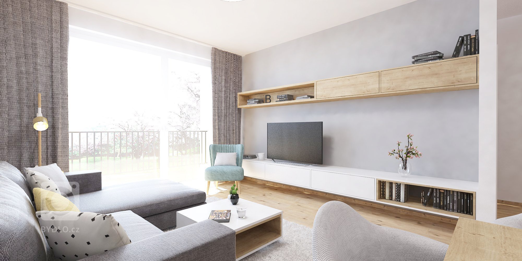 Nový interiér v projekte Slnečnice&nbsp;sa nesie v príjemnej a overenej kombinácii bielej farby a dreva. Elegantný podklad návrhu jemne ozvláštňujú prvky s…