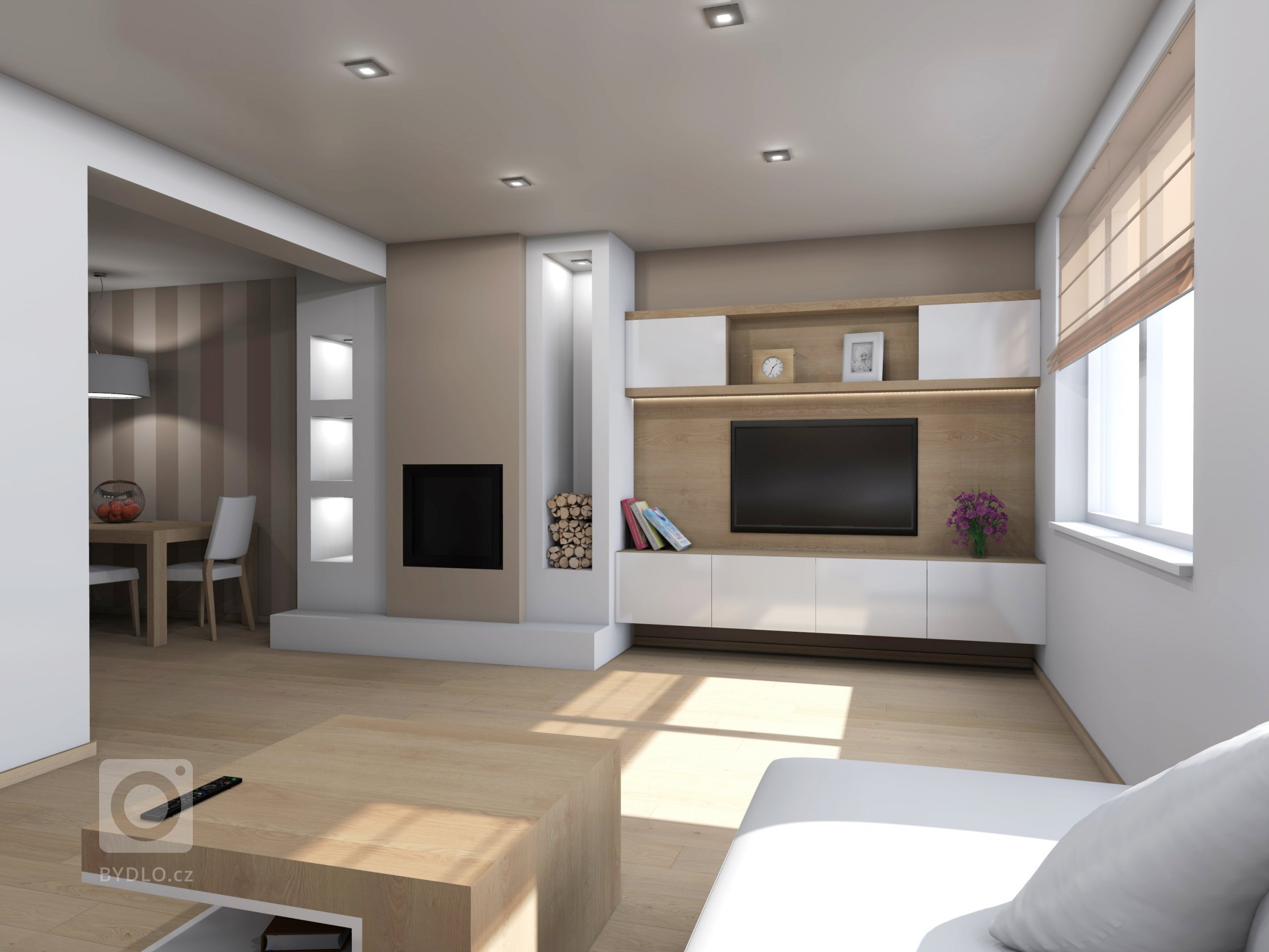 Obývací pokoj s jídelnou