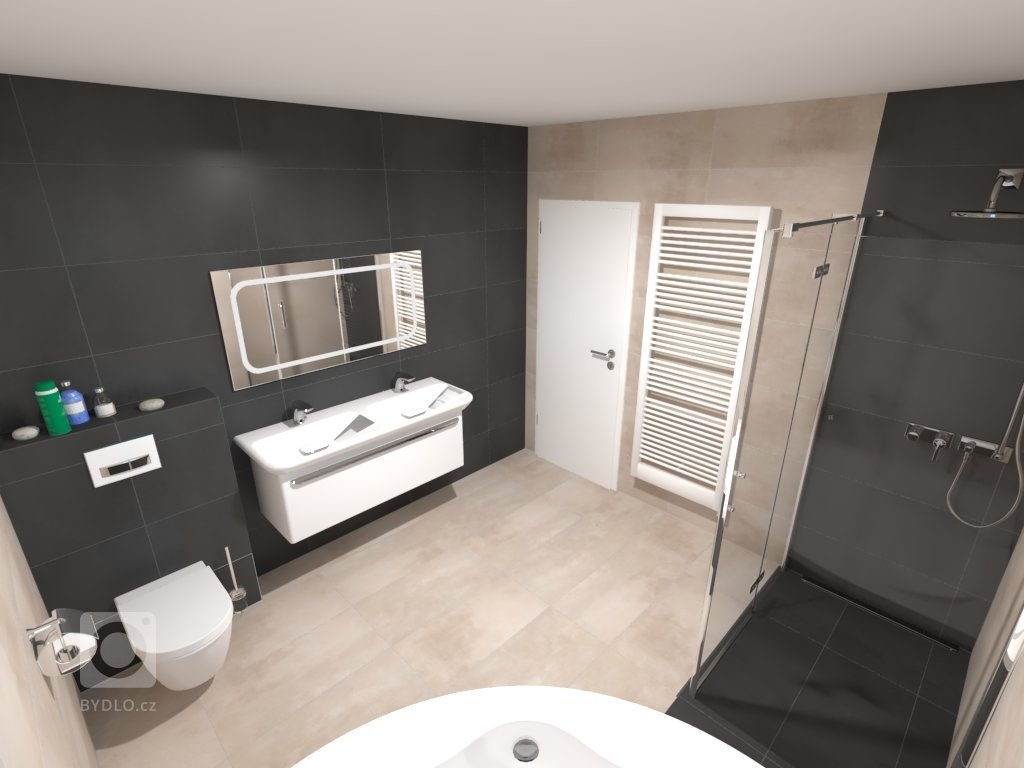 Moderní bungalov o dispozicích 5+kk s velkou terasou a saunou. Dominantou je prostorný obývací pokoj s kuchyňským koutem s velkou prosklenou plochou (HS portál…