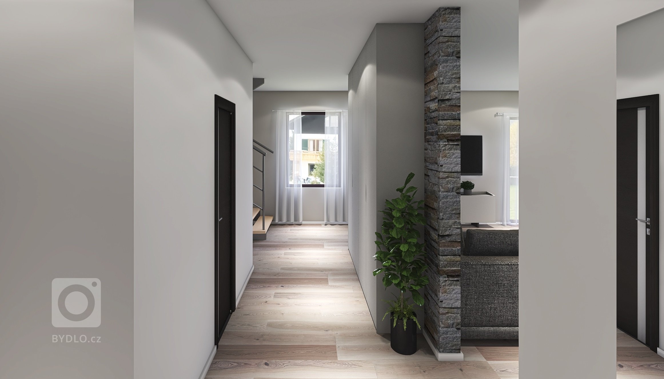 Prostorná a dispozičně velmi efektivně řešená dřevostavba do patra. Dominantou je velký obývací pokoj, doplněný koupelnou a samostatným WC. V patře se nachází…