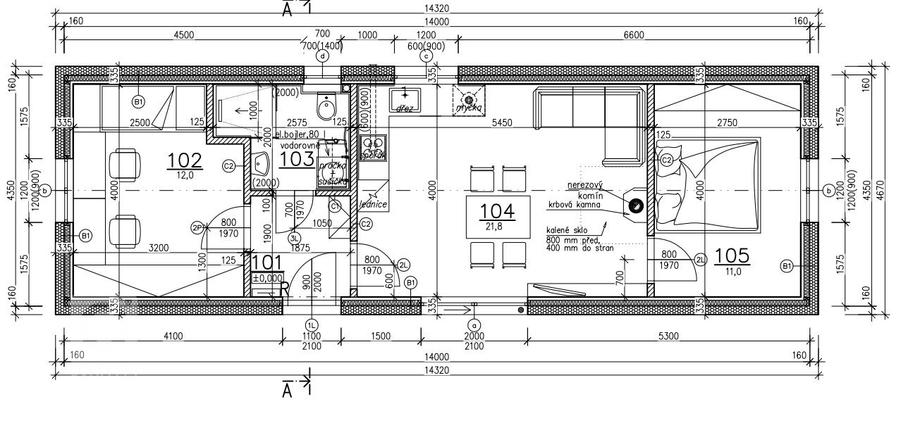 V menší obci Myslinka v okrese Plzeň &ndash; sever jsme zhotovili dřevostavbu o rozměrech 14,3x4,7m, která vznikla prodloužením a rozšířením naší typové Easy…