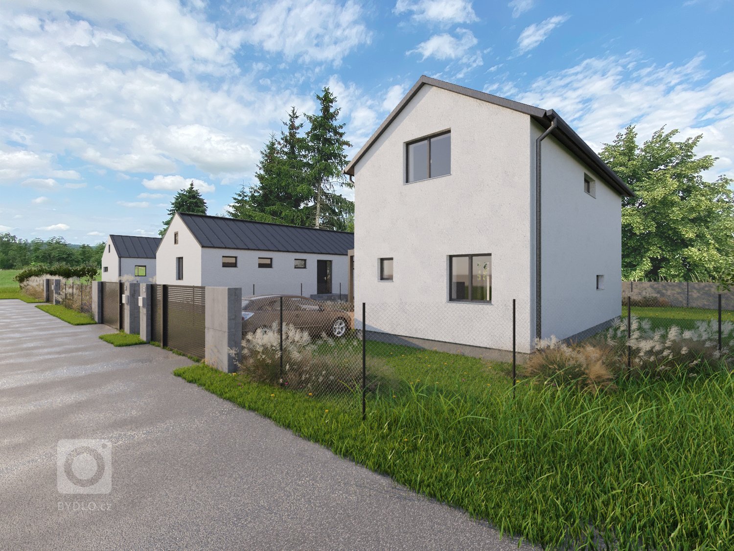 Pozemky s domy se nachází v klidné části města jako poslední v zástavbě přímo u lesa. Město Spálené Poříčí disponuje veškerou občanskou vybaveností. Jedná se o…