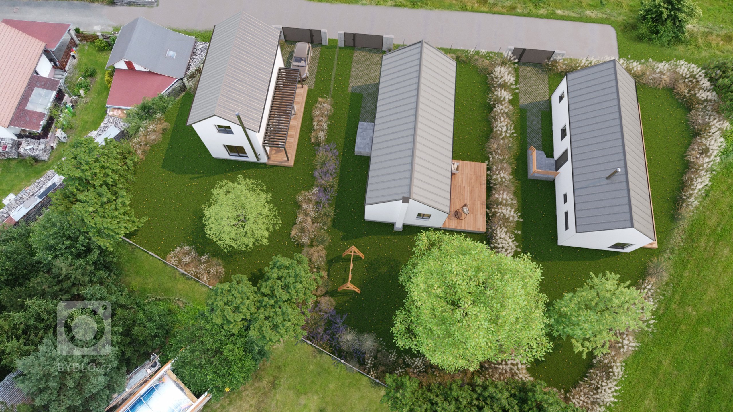 Pozemky s domy se nachází v klidné části města jako poslední v zástavbě přímo u lesa. Město Spálené Poříčí disponuje veškerou občanskou vybaveností. Jedná se o…