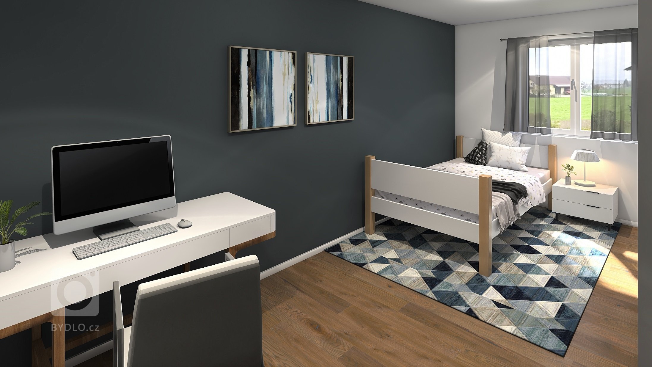 Tato modulová dřevostavba do tvaru L je vhodným řešením pro klienty, kteří požadují garáž spojenou s domem pro parkování automobilu či umístění zahradních…