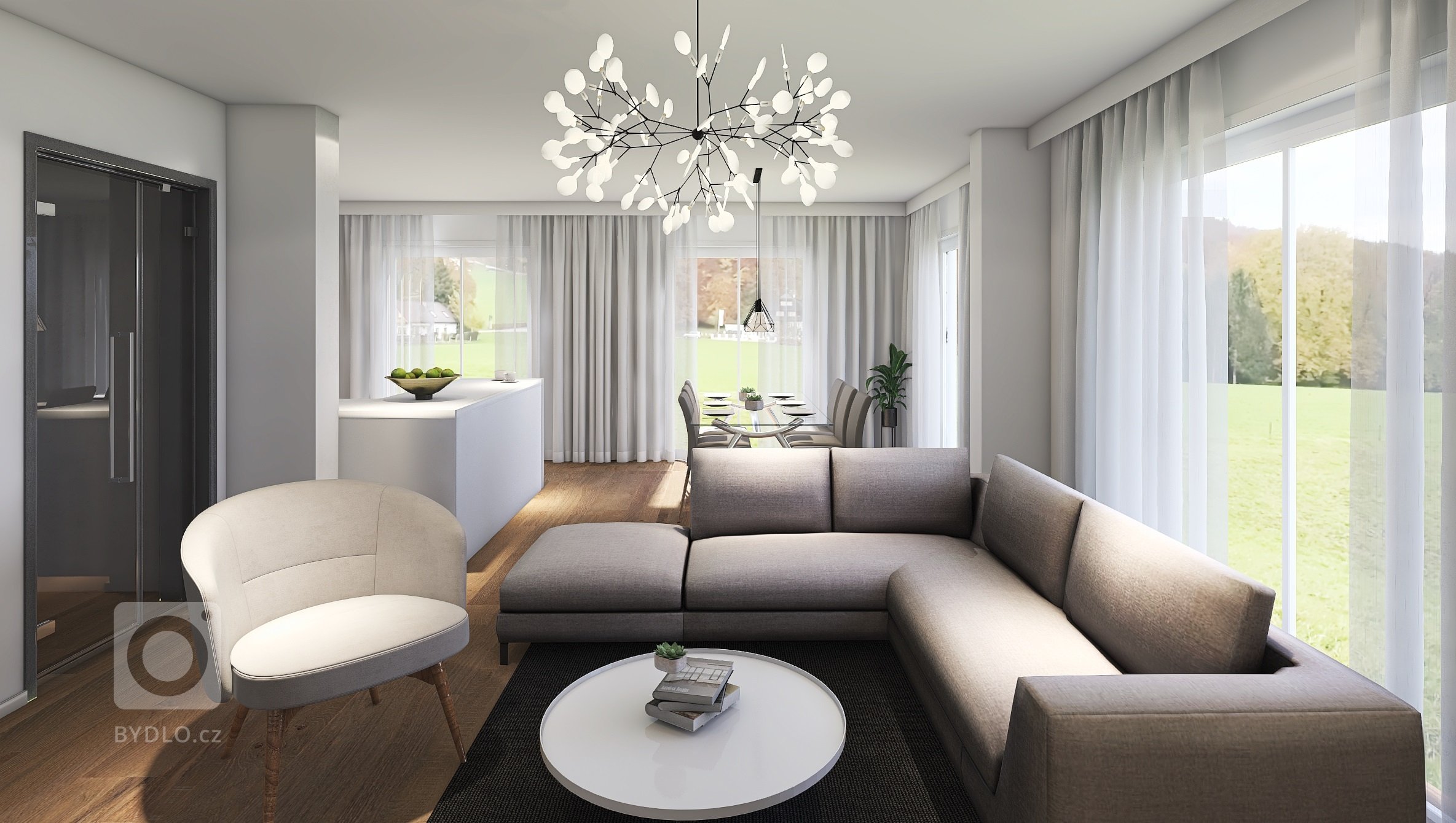 Velmi efektivně řešený dům do patra o dispozicích 5+kk. Přízemý se vyznačuje prostorným obývacím pokojem s kuchyňským koutem o velikosti 45 m2, koupelnou,…