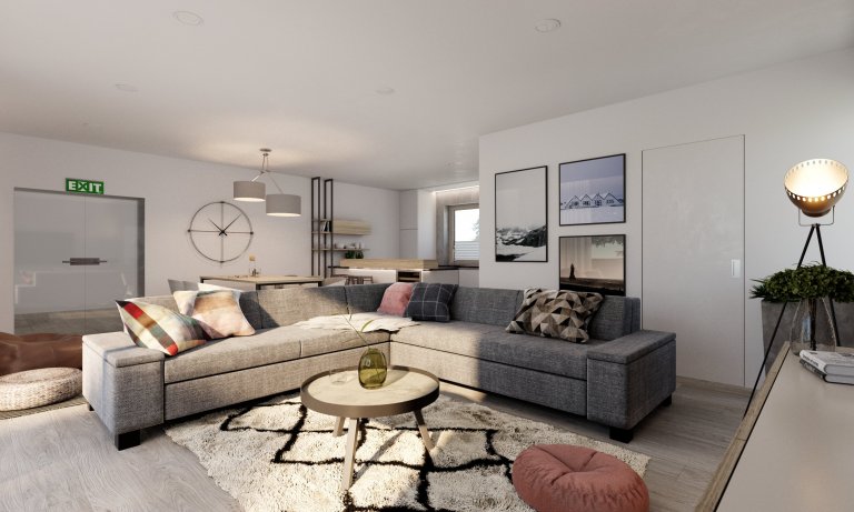 - prioritou je světlý a vzdušný prostor v lehce industriální atmosféře, nicméně vřelý a
zateplený
- dlažba v dřevodekoru prostor velmi zateplí odspodu, &quot…