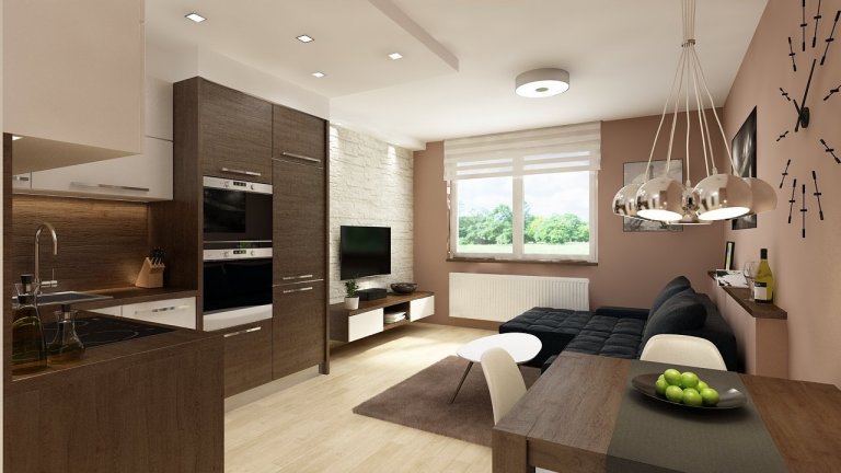 Byt se skládá z&nbsp;ložnice a obývacího prostoru. V hlavním obývacím prostoru na sebe navazují tři funkční zóny &nbsp;- kuchyňský kout, jídelní prostor a…