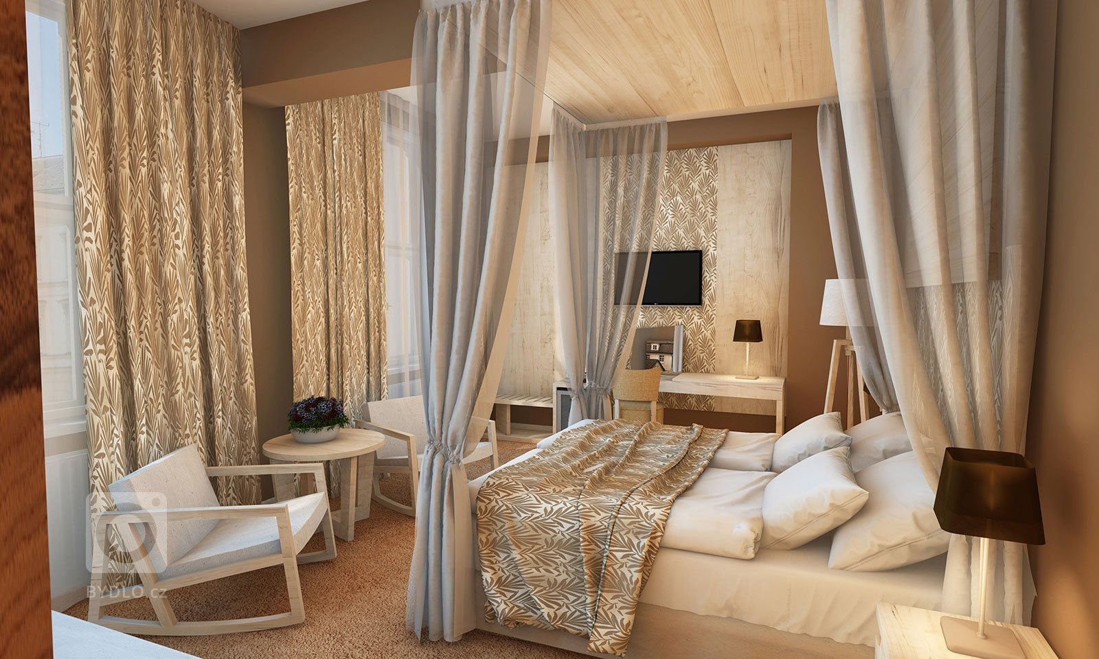 HOTEL KAMPA GARDEN POKOJE