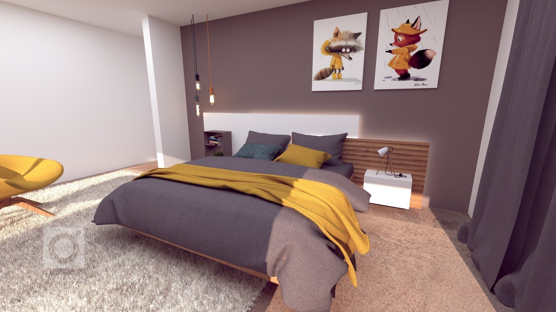 Pôvabný interiér s jemných nádychom luxusu, plný nápaditých detailov. Výrazné prepojenie prírodných materiálov s modernými tecnológiami.
