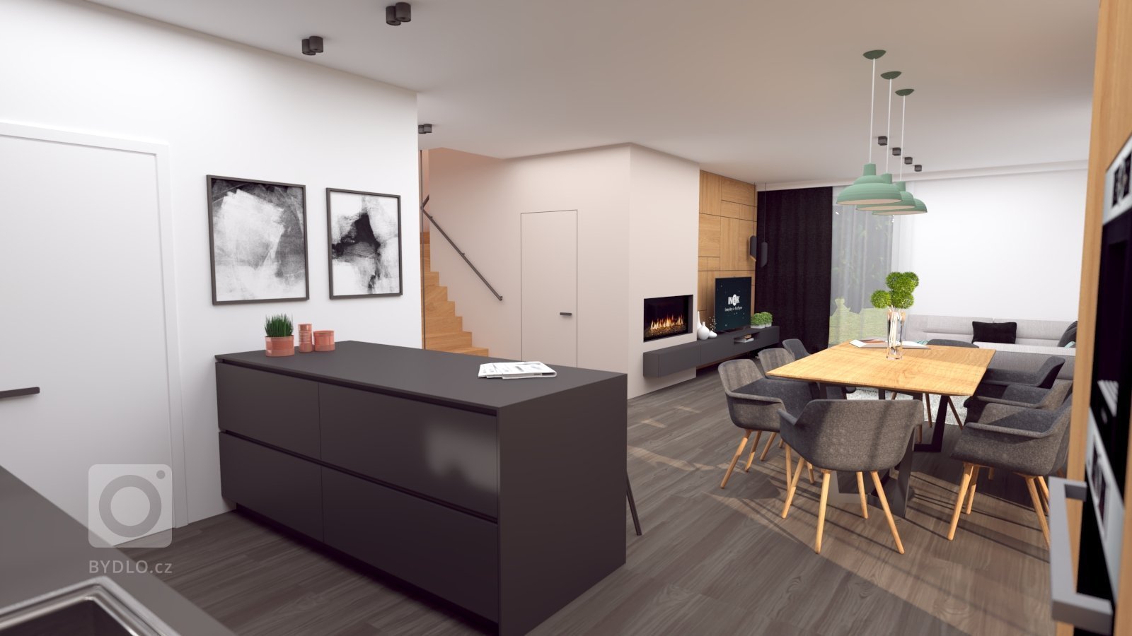 Predstavujeme Vám návrh rodinného domu, v ktorom tentokrát prevláda elegantná farebná kombinácia antracitovej farby s prírodným dubovým dekorom, doplneným o…