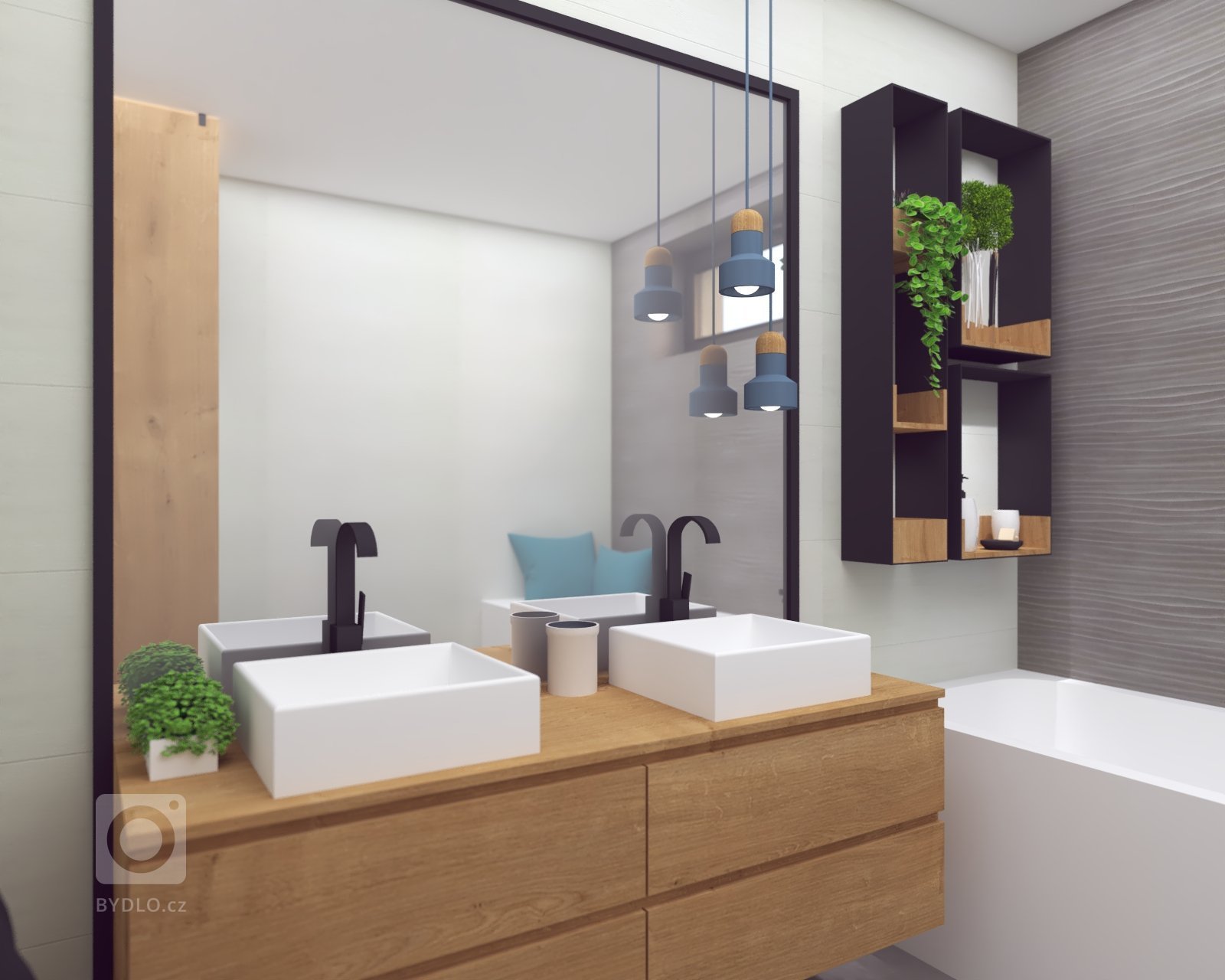 Návrh interiéru, v ktorom sme sa snažili hravým spôsobom zachytiť záujmy a potreby budúcich&nbsp; obyvateľov :-)
