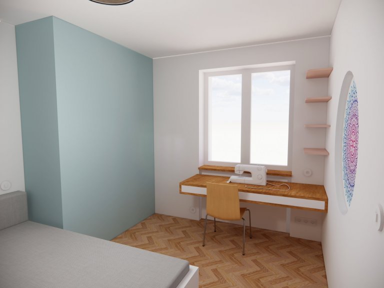 Byt s vnitřním oknem