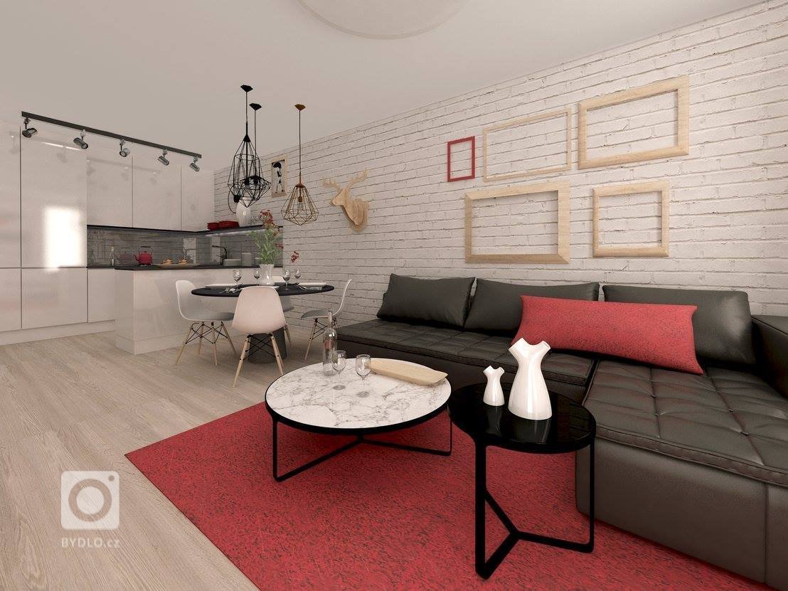 The only wish of our new client - vintage and scandinavian design lover - was to place her beloved picture with a kissing couple under the red umbrella. How…