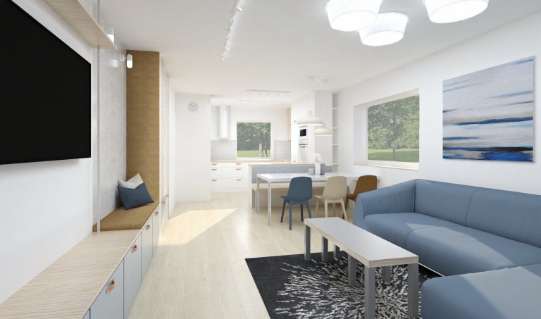 Uprostřed Vysočiny právě roste dům pro rodinu se třemi malými dětmi. Majitelé nás oslovili ještě před výstavbou, takže jsme mohli provádět drobné úpravy v&nbsp…