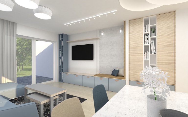 Uprostřed Vysočiny právě roste dům pro rodinu se třemi malými dětmi. Majitelé nás oslovili ještě před výstavbou, takže jsme mohli provádět drobné úpravy v&nbsp…